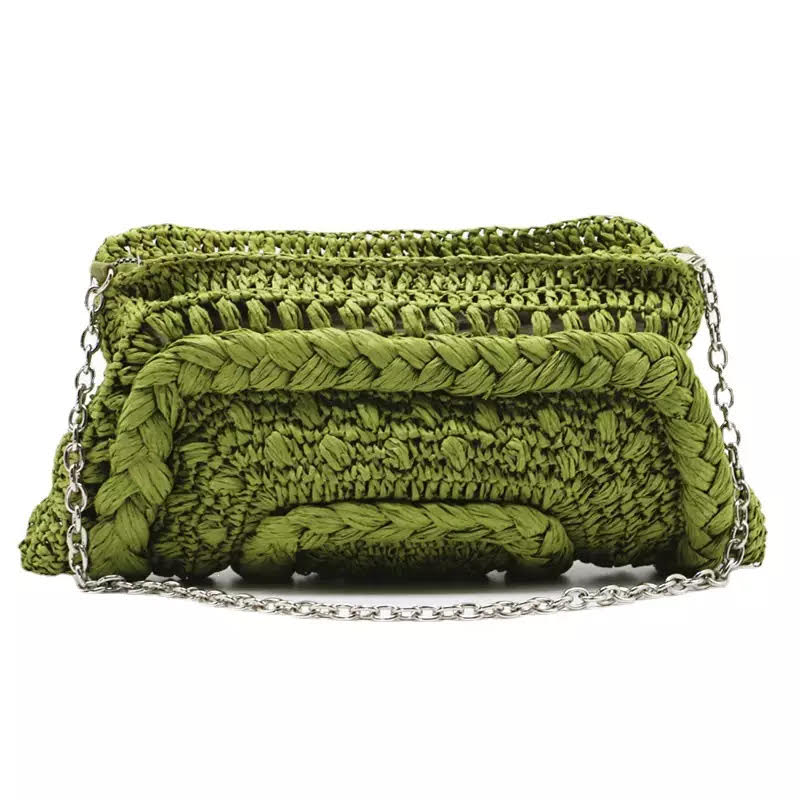 Green Knit Satchel