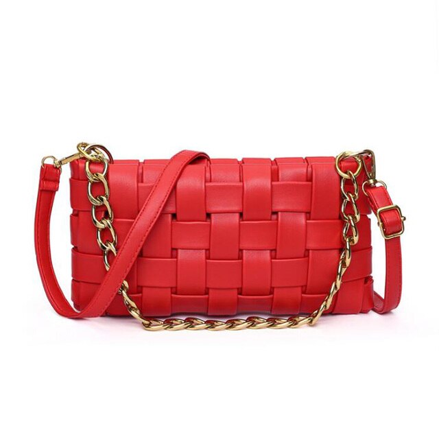 Red Plait Purse