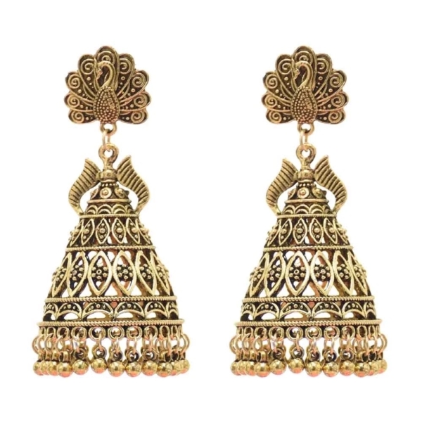 Golden Jhumkas Large